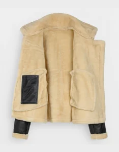 Handmade Men’s Shearling Aviator Jacket | Real Leather Flight Coat
