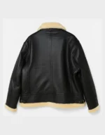 Handmade Men’s Shearling Aviator Jacket | Real Leather Flight Coat