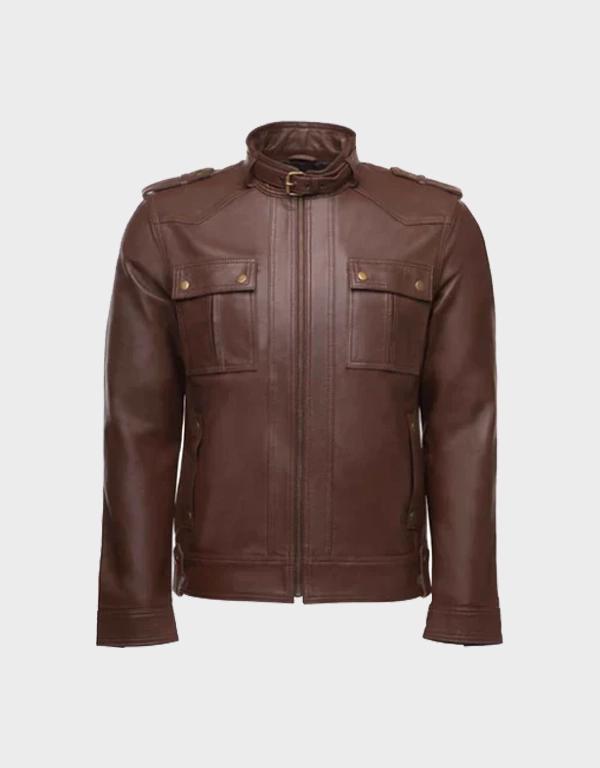 Men's Brown Obsidian Leather Jacket