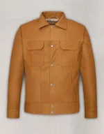 Lucas Bravo Emily In Paris Leather Jacket