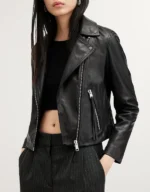 AllSaints Women's Dalby Leather Biker Jacket