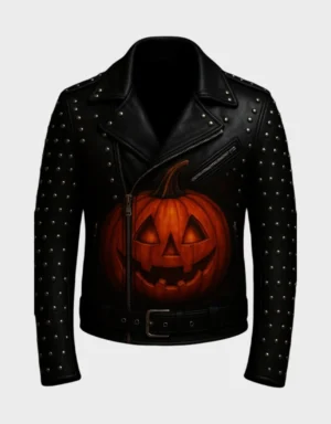 Halloween Pumpkin Leather Jacket Limited Edition | The Fitted Jackets