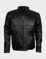 Men's Punisher Skull Leather Jacket