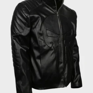 Men's Punisher Skull Leather Jacket