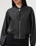 AllSaints Women's Leather Orten Bomber Jacket