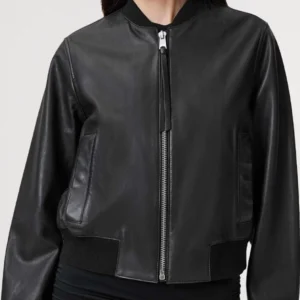 AllSaints Women's Leather Orten Bomber Jacket