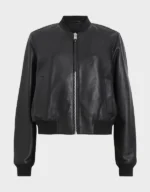 AllSaints Women's Leather Orten Bomber Jacket