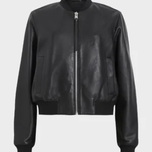 AllSaints Women's Leather Orten Bomber Jacket