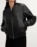 AllSaints Women's Leather Orten Bomber Jacket