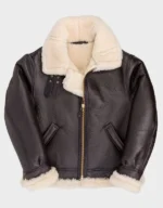 Mens B-3 Hooded Sheepskin Bomber Jacket | WWII Aviator Shearling Flight Jacket