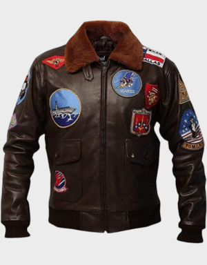 Movie Hero Top Gun II Navy G-1 Jacket Top Gun G-1 Maverick Flying Leather Bomber Jacket