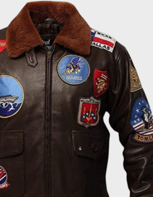 Movie Hero Top Gun II Navy G-1 Jacket Top Gun G-1 Maverick Flying Leather Bomber Jacket