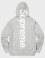 Supreme Men's Satin Applique Hooded Sweatshirt