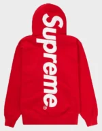 Supreme Men's Satin Applique Hooded Sweatshirt