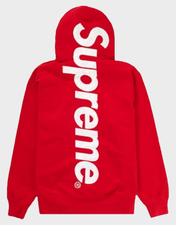 Supreme Men's Satin Applique Hooded Sweatshirt Supreme Men's Satin Applique Hooded Sweatshirt
