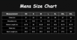 Men's Size Chart | The Fitted Jackets