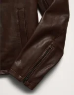 Banana Republic Men's Brown Leather Biker Jacket