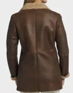 Women’s Brown Real Sheepskin Shearling Coat