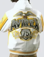 Men's Avirex Aviator King 75 Bomber Jacket, 1975 Fashion yellow Leather Jackets