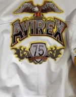 Men's Avirex Aviator King 75 Bomber Jacket, 1975 Fashion yellow Leather Jackets