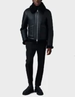 KRISTIAN Sheepskin Jacket with Spread Collar | The Fitted Jackets