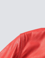 Santa-Style Red Leather Jacket