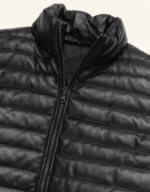 Men’s Black Bridger Leather Down Jacket