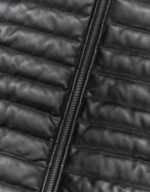 Men’s Black Bridger Leather Down Jacket
