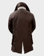 Men’s Brown Real Leather Sherpa Lining Coat