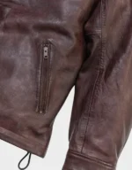 Mahogany Glenwood Leather Driving Jacket