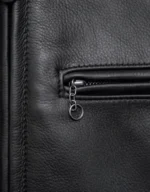 Men’s Brown Genuine Cowhide Leather Café Racer Jacket