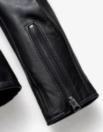 Men’s Brown Genuine Cowhide Leather Café Racer Jacket