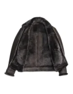 Men’s Brown Genuine Lambskin Shearling Leather Jacket