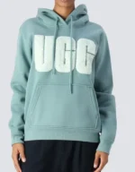 Women’s Ice Blue UGG Sherpa Applique Hoodie