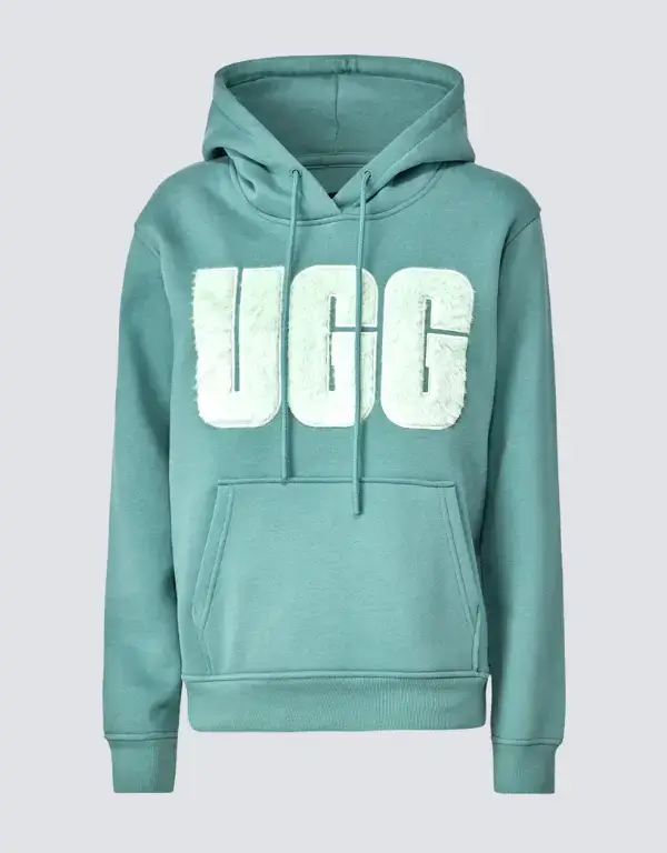 Women’s Ice Blue UGG Sherpa Applique Hoodie