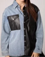UNreal Leather & Denim Shacket
