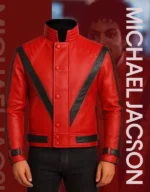 Michael Jackson Thriller Red Leather Jacket