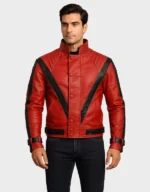 Michael Jackson Thriller Red Leather Jacket
