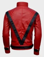 Michael Jackson Thriller Red Leather Jacket