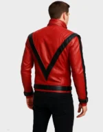 Michael Jackson Thriller Red Leather Jacket